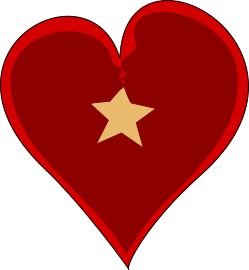 Audra Ogilvy and Patrick Starr with a star inside a heart